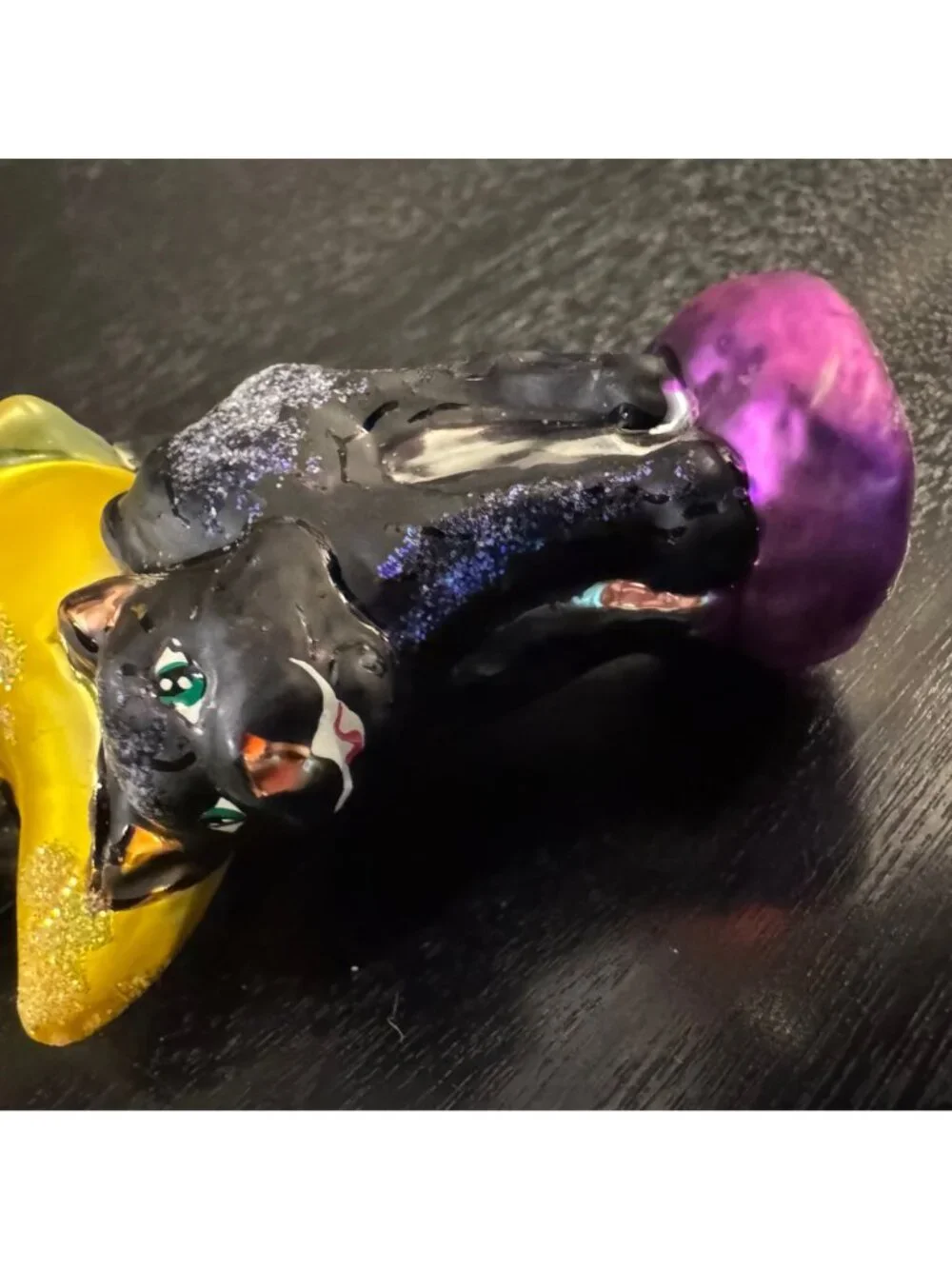 Radko Witchy Woman Halloween Ornament Glass Witch Cat Moon Pumpkin 7